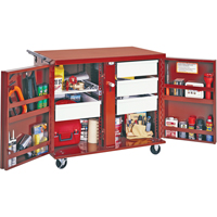 Rolling Work Bench, 43-7/8" W x 38-1/2" H x 26-7/8" D, 21.7 Cubic Feet Capacity OSI Industrial Sales