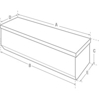 Heavy-Duty Truck Chest, 20-1/4" x 58-1/2" x 19", Steel, Beige/Black/Blue/Brown/Green/Grey/Orange/Red/Silver/Tan/Yellow OSI Industrial Sales
