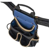 20 Pocket Tool Belt Combo, Polyester, Black OSI Industrial Sales