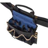 20 Pocket Tool Belt Combo, Polyester, Black OSI Industrial Sales
