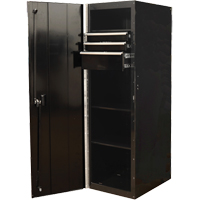 RX Series Side Cabinet, 3 Drawers, 19" W x 25" D x 61" H, Black OSI Industrial Sales