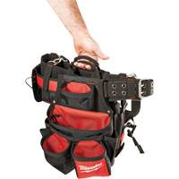 Contractor Work Belt With  Suspension Rig, Nylon, Black OSI Industrial Sales