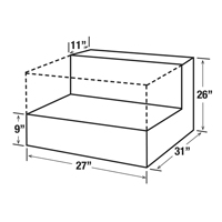 R&eacute;servoir de transfert pour carburant en acier, Acier, Capacit&eacute; 48 gal., Blanc OSI Industrial Sales
