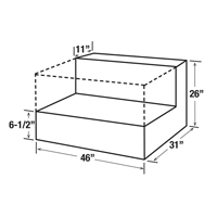R&eacute;servoir de transfert pour carburant en acier, Acier, Capacit&eacute; 85 gal., Noir OSI Industrial Sales