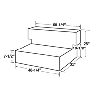 R&eacute;servoir de transfert pour carburant en acier, Acier, Capacit&eacute; 100 gal., Noir OSI Industrial Sales