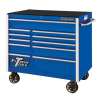 Armoire roulante pour outils s&eacute;rie RX, 11 tiroirs, 41-1/2" la x 25-1/2" p x 40-1/2" h, Bleu OSI Industrial Sales