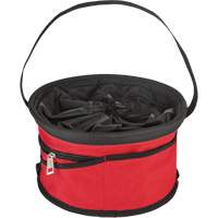 Sac range-tout style parachute, 11-4/5" lo x 11-4/5" la x 11" h, Nylon, Noir/Rouge OSI Industrial Sales