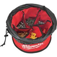 Sac range-tout style parachute, 11-4/5" lo x 11-4/5" la x 11" h, Nylon, Noir/Rouge OSI Industrial Sales
