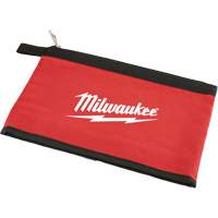 Zipper Pouch, Canvas, 1 Pockets, Black/Red OSI Industrial Sales