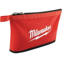 Coloured Zippered Pouches - Set of 3, Canvas, 3 Pockets, Black/Red OSI Industrial Sales
