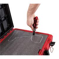 Coffre &agrave; outils avec partitions ajustables Packout, 20-7/10" x 15-1/5" x 6-1/5", Noir/Rouge OSI Industrial Sales
