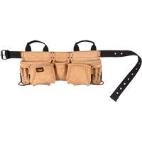 Carpenter's Tool Belt, Leather, Tan OSI Industrial Sales