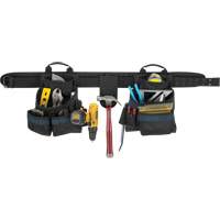 Electrician's Tool Belt, Polyester, Black OSI Industrial Sales