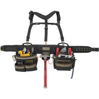 Deluxe Tool Belt, Polyester, Black OSI Industrial Sales