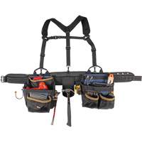 Deluxe Tool Belt, Polyester, Black OSI Industrial Sales
