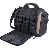 Multi-Compartment Tool Carrier, Polyester, 33 Pockets, Black OSI Industrial Sales