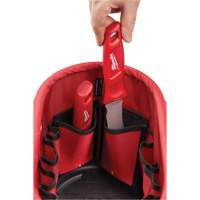 Utility Oval Bag, Ballistic Nylon, 24 Pockets, Black/Red OSI Industrial Sales