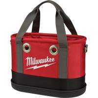 Aerial Utility Oval Bag, Ballistic Nylon, 14 Pockets, Black/Red OSI Industrial Sales