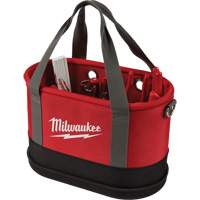 Aerial Utility Oval Bag, Ballistic Nylon, 14 Pockets, Black/Red OSI Industrial Sales