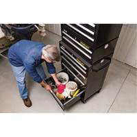 Armoire &agrave; outils moyenne de s&eacute;rie 300, 26" la, 2 tiroirs, Noir OSI Industrial Sales