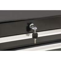 Industrial Tool Cart, 7 Drawers, 27" W x 18-3/4" D x 39" H, Black OSI Industrial Sales