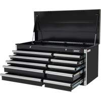 Industrial Tool Chest, 41" W, 10 Drawers, Black OSI Industrial Sales
