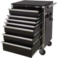 Heavy-Duty Tool Cart, 7 Drawers, 28" W x 22" D x 42-3/8" H, Black OSI Industrial Sales