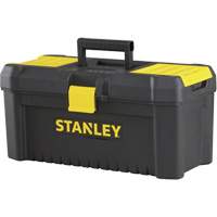 Coffre &agrave; outils avec plateau Essential, 16" la x 8" p x 7-3/10" h, Noir/Jaune OSI Industrial Sales
