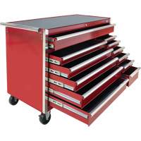 Industrial Tool Cart, 12 Drawers, 56" W x 24-1/2" D x 38-1/8" H, Red OSI Industrial Sales