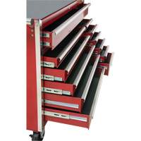 Industrial Tool Cart, 12 Drawers, 56" W x 24-1/2" D x 38-1/8" H, Red OSI Industrial Sales