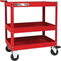 Chariot utilitaire robuste s&eacute;rie PRO+, 3 tiers, 30-1/5" x 38-1/3" x 19-1/2" OSI Industrial Sales