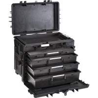 Mobile Tool Chest With Drawers, 4 Drawers, 22-4/5" W x 15" D x 18" H, Black OSI Industrial Sales