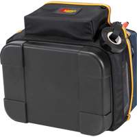 Molded Base Electrical/HVAC Tool Carrier, Ballistic Polyester, 20 Pockets, Black/Blue OSI Industrial Sales