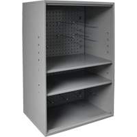 Abrasive Storage Cabinet with Pegboard, Steel, 19-7/8" x 14-1/4" x 32-3/4", Grey OSI Industrial Sales