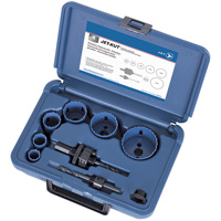 Premium Plumber's Holesaw Kit, 8 Pieces OSI Industrial Sales