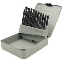 JET-KUT&reg; Black Oxide Drill Bit Set, 29 Pieces, High Speed Steel OSI Industrial Sales
