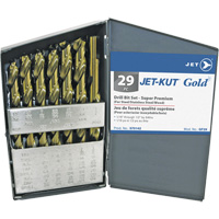 JET-KUT&reg; GOLD Super Premium Drill Bit Set, 29 Pieces, Alloy Steel OSI Industrial Sales