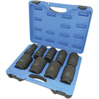 Jeu de douilles SAE &agrave; 6 pans PS901D, 9 Mcx, Chocs, Prise de 1", Profond OSI Industrial Sales