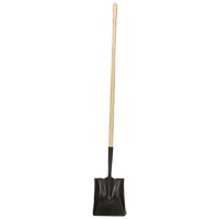 Square-Point Shovel, Wood, Tempered Steel Blade, Straight Handle, 49-1/2" Long OSI Industrial Sales