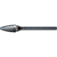 Solid Carbide Burrs - Tree Shape with Ball Nose, SF-1, 1/4" Dia., 5/8" Depth of Cut OSI Industrial Sales