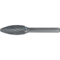 Solid Carbide Burrs - Flame Shaped, 1/2" Dia., 1/4" Shank OSI Industrial Sales