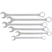 Fully Polished Long Pattern Combination Wrench Set, Combination, 6 Pieces, Imperial OSI Industrial Sales