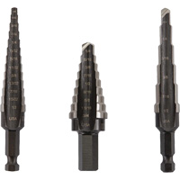 Unibit&reg; Step Drill Set, 3 Pieces, High Speed Steel OSI Industrial Sales