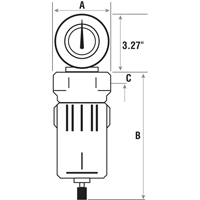 Compressed Air Filters, Modular, 3/4" NPT, Automatic Drain OSI Industrial Sales