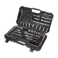 1/4", 3/8" & 1/2" Drive SAE/Metric Socket & Wrench Set, 120 Pcs, Deep OSI Industrial Sales