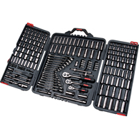 1/4", 3/8" & 1/2" Drive SAE/Metric Socket & Wrench Set, 210 Pcs, Deep OSI Industrial Sales