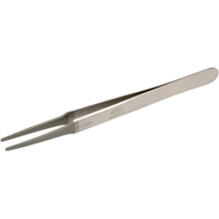 Tweezers - Flat Round Tips, Straight - 4.75" (120 mm) OSI Industrial Sales