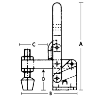 Vertical Hold-Down Clamps - 201 Series OSI Industrial Sales
