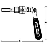 Straight Line Clamps - 601 Series, 5/8" (15.875 mm) Capacity, 100 lbs. Clamping Force OSI Industrial Sales