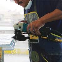 Electronic Stone Polisher, 4" Pad, 7.9 A, 2000-4000 RPM OSI Industrial Sales